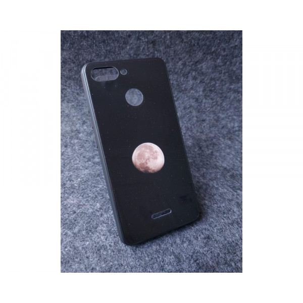 Глянцевый силиконовый бампер для Xiaomi Redmi 4x с картинкой Луна
