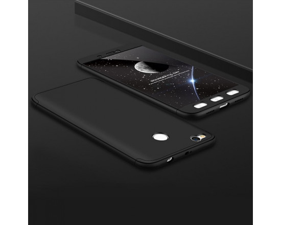 Матовый защитный чехол GKK 360° для Xiaomi Redmi 4x Черный