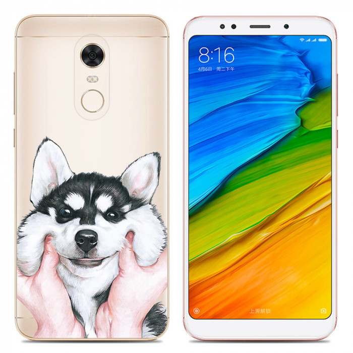 Силіконовий чохол для Xiaomi Redmi 5 з зображенням Хаски.