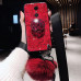 Силиконовый чехол с попсокетом и меховым помпоном для Xiaomi Redmi 5 Plus Красный