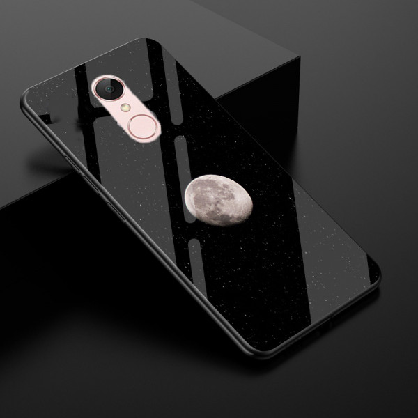 Глянцевый силиконовый бампер для Xiaomi Redmi 5 с картинкой Луна