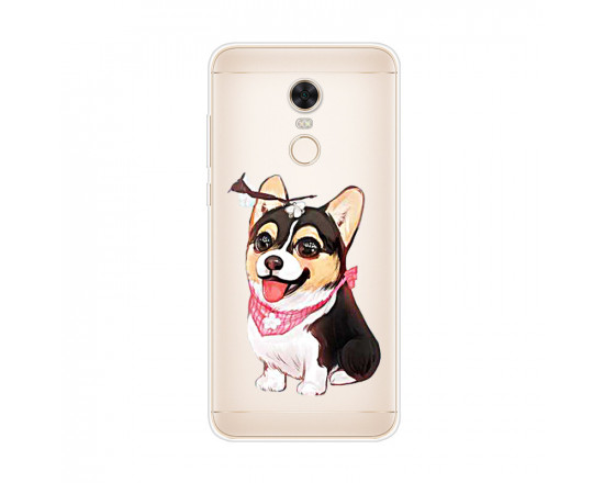 Силиконовый чехол для Xiaomi Redmi 5 Plus с картинкой Собака