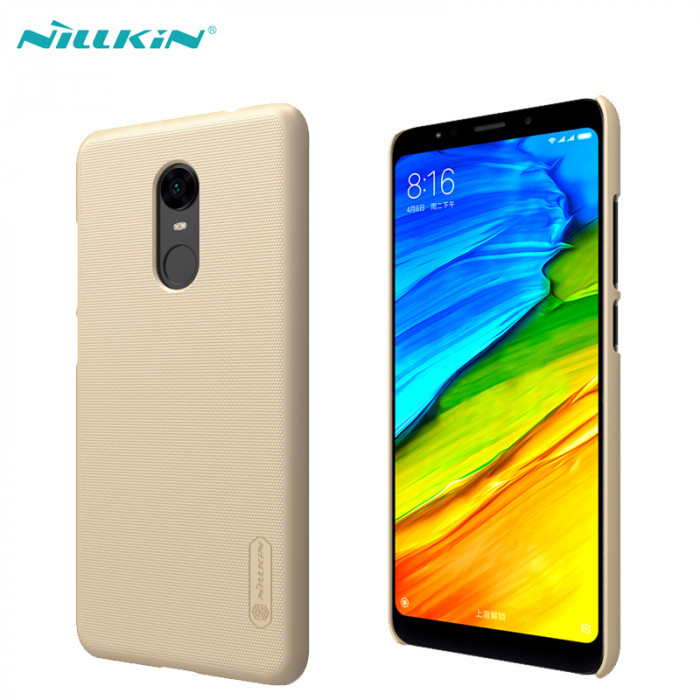 Чохол бампер Nillkin Frosted shield для Xiaomi Redmi 5 Plus Золотий