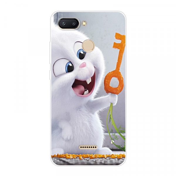 Силиконовый чехол для Xiaomi Redmi 6 с картинкой Кролик