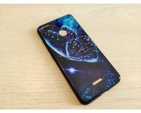 Глянцевый силиконовый бампер для Xiaomi Redmi 6 с картинкой Звездная бабочка
