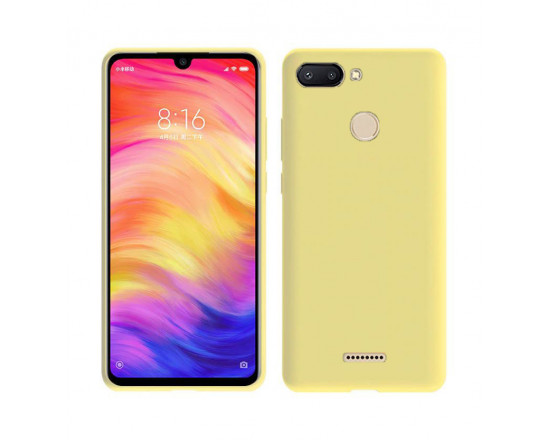 Силіконовий чохол Soft Touch для Xiaomi Redmi 6 Жовтий