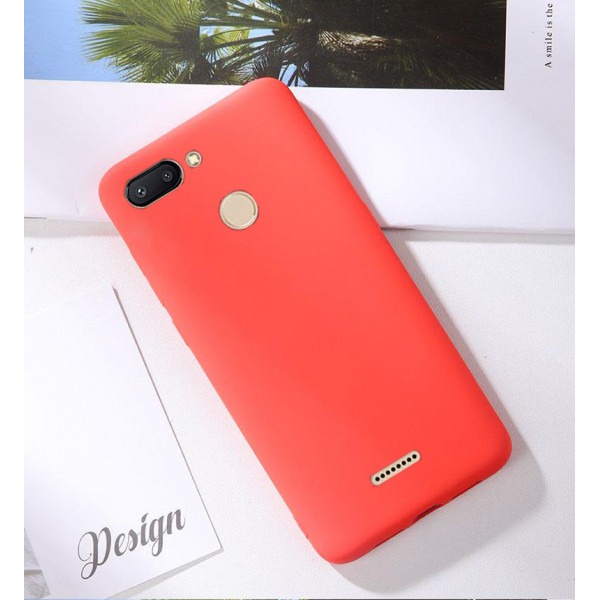 Силиконовый чехол Soft Touch для Xiaomi Redmi 6 Красный