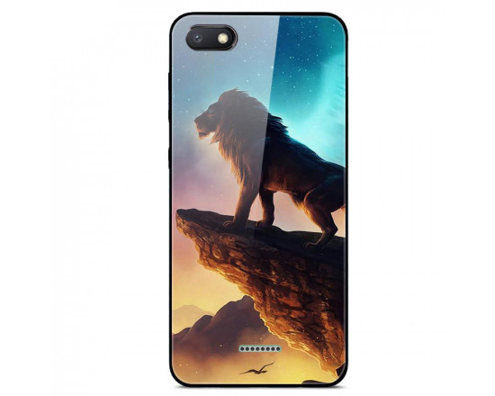 Глянцевий силіконовий бампер для Xiaomi Redmi 6a з зображенням Король лев