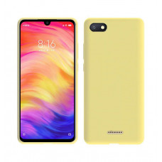 Силиконовый чехол Soft Touch для Xiaomi Redmi 6a Желтый