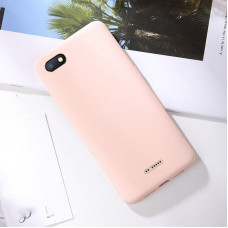 Силиконовый чехол Soft Touch для Xiaomi Redmi 6a Розовый