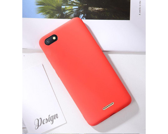 Силиконовый чехол Soft Touch для Xiaomi Redmi 6a Красный