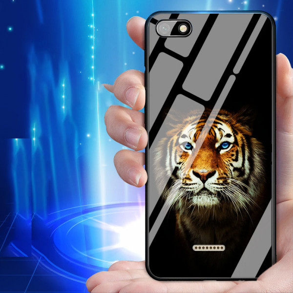 Глянцевий силіконовий бампер для Xiaomi Redmi 6a з зображенням Тигр