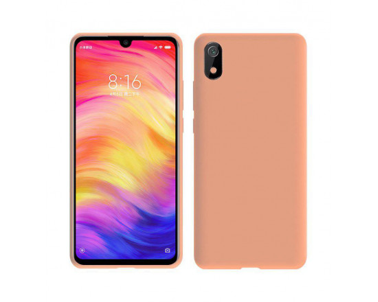 Силиконовый чехол Soft Touch для Xiaomi Redmi 7a Оранжевый