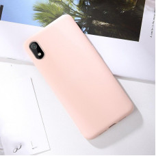 Силиконовый чехол Soft Touch для Xiaomi Redmi 7a Розовый