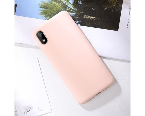Силиконовый чехол Soft Touch для Xiaomi Redmi 7a Розовый