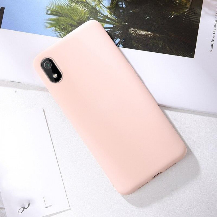 Силиконовый чехол Soft Touch для Xiaomi Redmi 7a Розовый