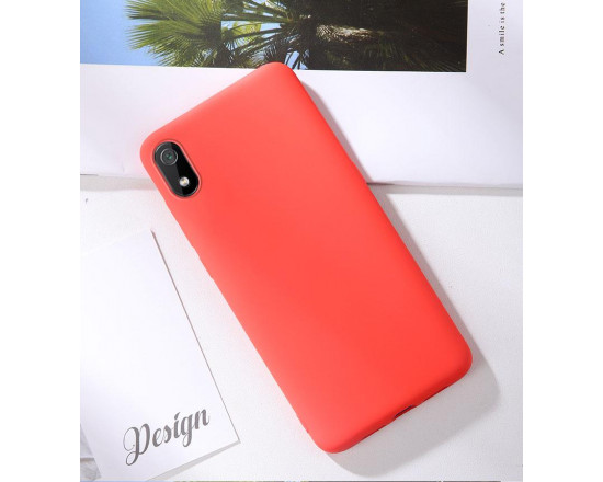 Силиконовый чехол Soft Touch для Xiaomi Redmi 7a Красный