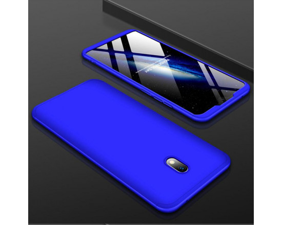 Матовый защитный чехол GKK 360° для Xiaomi Redmi 8a Синий