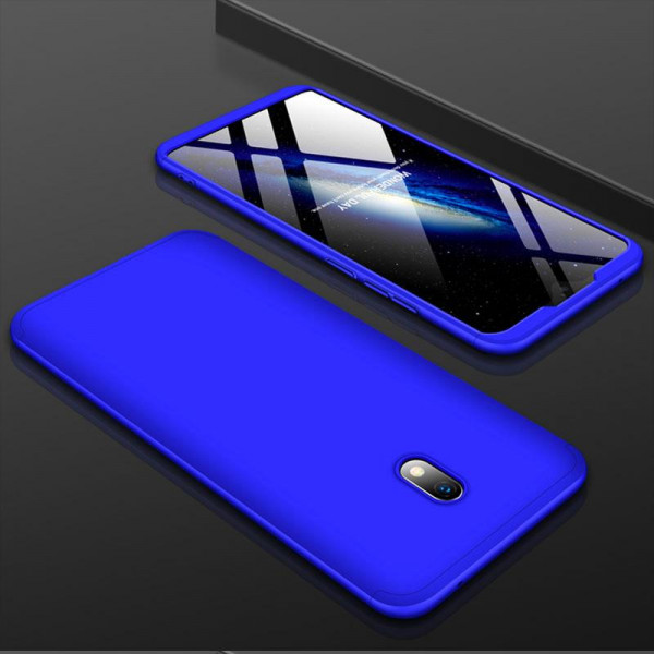 Матовий захисний чохол GKK 360° для Xiaomi Redmi 8a Синій