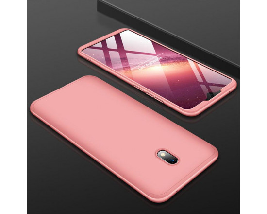 Матовый защитный чехол GKK 360° для Xiaomi Redmi 8a Розовый