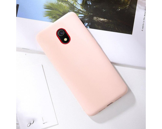 Силиконовый чехол Soft Touch для Xiaomi Redmi 8a Розовый