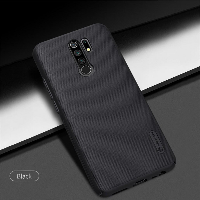 Чехол бампер Nillkin Frosted shield для Xiaomi Redmi 9 - Чёрный