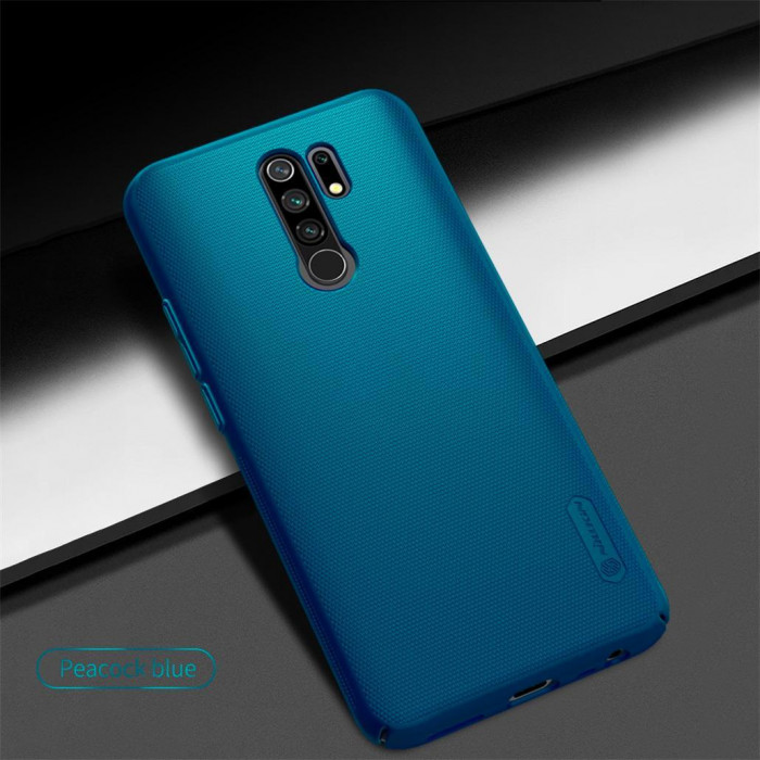 Чехол бампер Nillkin Frosted shield для Xiaomi Redmi 9 Синий