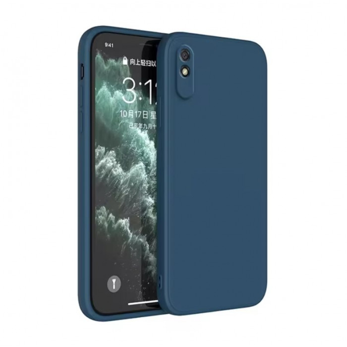 Силиконовый чехол Soft Touch для Xiaomi Redmi 9a Темно-синий