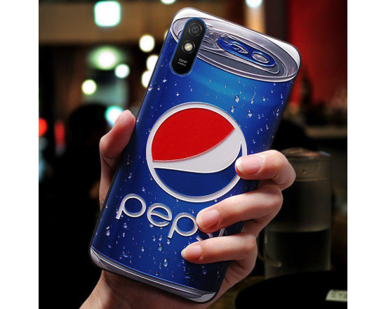 Силіконовий чохол для Xiaomi Redmi 9a з 3d-принтом - Pepsi