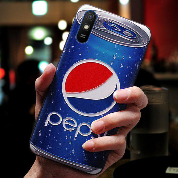 Силіконовий чохол для Xiaomi Redmi 9a з 3d-принтом - Pepsi