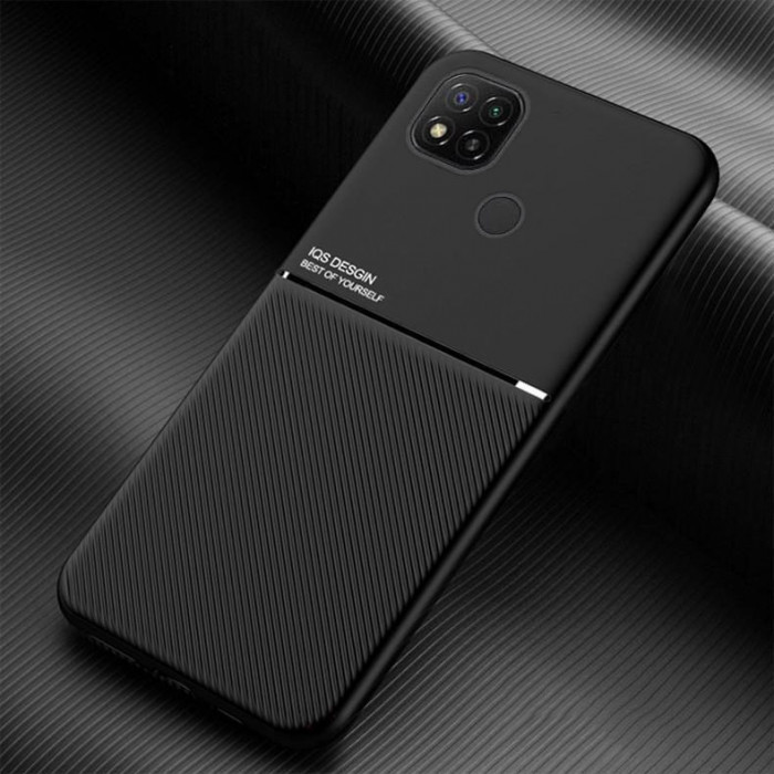 Силиконовый чехол IQS Design для Xiaomi Redmi 9c - Чёрный