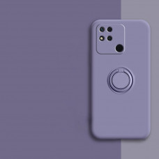 Силіконовий чохол Soft Touch з кільцем-тримачем для Xiaomi Redmi 9c Лавандовий