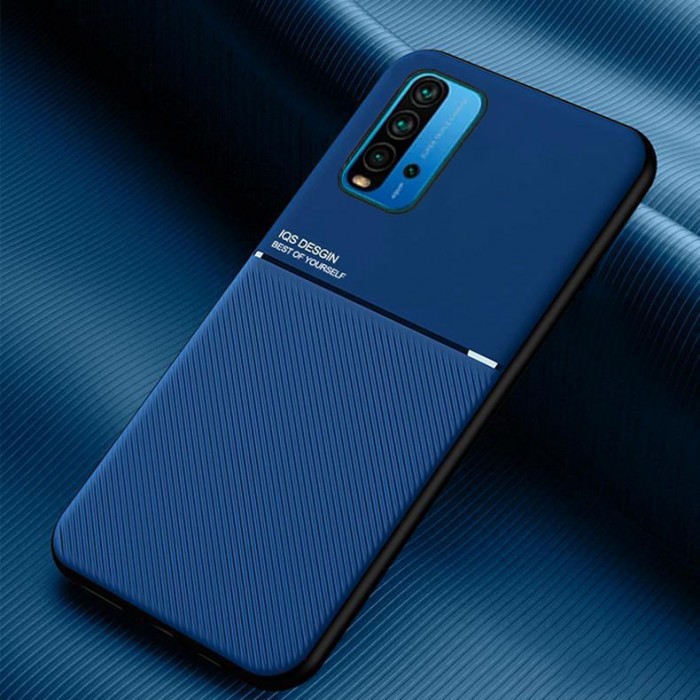 Силиконовый чехол IQS Design для Xiaomi Redmi 9T Синий