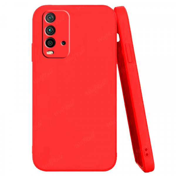 Силиконовый чехол Soft Touch для Xiaomi Redmi 9T Красный