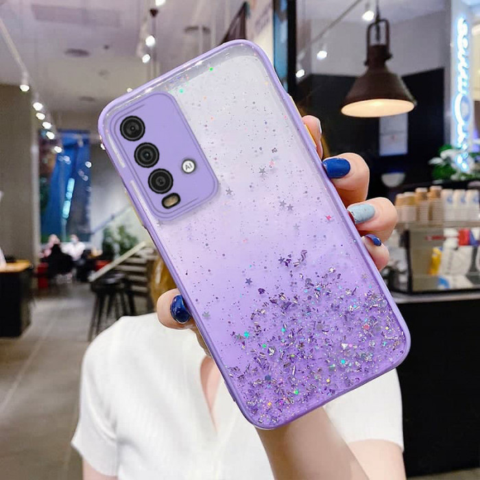 Чохол Stardust з кольоровими бортиками для Xiaomi Redmi 9T Фіолетовий