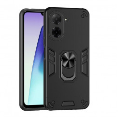 Ультратонкий противоударный чехол для Xiaomi Redmi A5 171mm с кольцом-держателем Чёрный