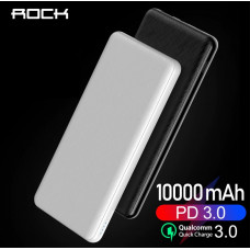 Зовнішній акумулятор Rock P45 P100C 10000 mAh Black/White (P45 P100C)