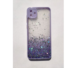 Чехол Stardust с цветными бортиками для Samsung A04 Фиолетовый