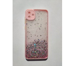 Чохол Stardust з кольоровими бортиками для Samsung A04 Рожевий