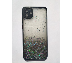 Чехол Stardust с цветными бортиками для Samsung A04 Черный
