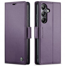 Чехол-книжка CaseMe из нубука для Samsung A05s Фиолетовый