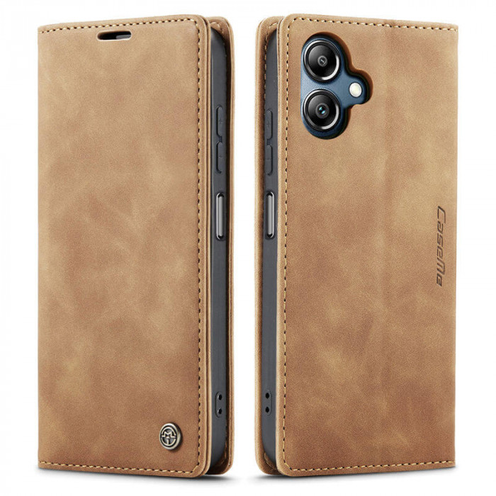 Чохол-книжка CaseMe із нубуку для Samsung A06 Світло-коричневий