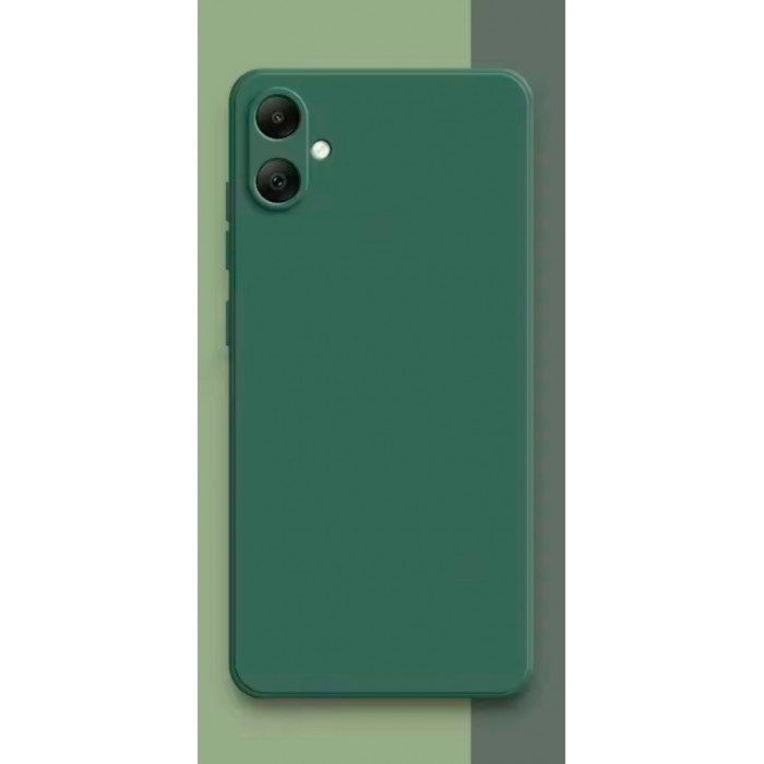 Силиконовый чехол Soft Touch для Samsung Galaxy A05 Тёмно-зелёный