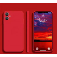 Силиконовый чехол Soft Touch для Samsung Galaxy A05 Красный
