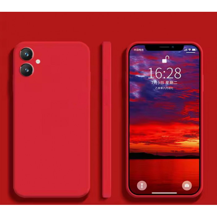 Силиконовый чехол Soft Touch для Samsung Galaxy A05 Красный
