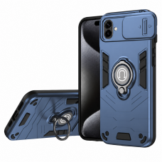 Протиударний чохол Camshield для Samsung Galaxy A07 з кільцем-тримачем Синій