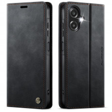 Чехол-книжка CaseMe RFID из нубука для Samsung Galaxy A06 Черный
