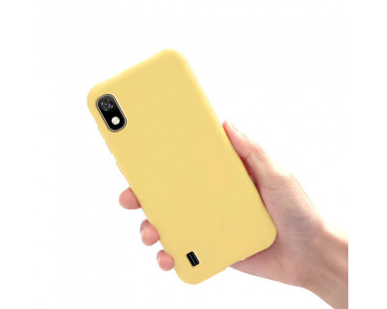 Силіконовий чохол Soft Touch для Samsung A10 Жовтий