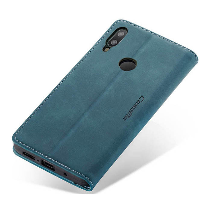 Чехол-книжка CaseMe из нубука для Samsung A40 Бирюзовый