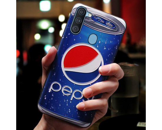 Силиконовый чехол для Samsung A11 с 3d-принтом Пепси